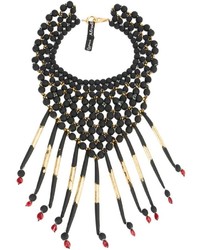 Collier orné de perles noir Afroditi Hera