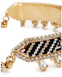 Collier orné de perles noir Shourouk