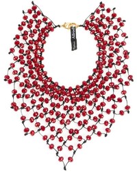 Collier orné de perles rouge Afroditi Hera