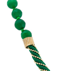 Collier orné de perles vert menthe Rosantica