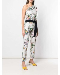 Combinaison pantalon à fleurs blanche Liu Jo