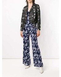 Combinaison pantalon à fleurs bleu marine MICHAEL Michael Kors