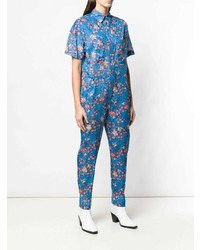 Combinaison pantalon à fleurs bleue Isabel Marant Etoile