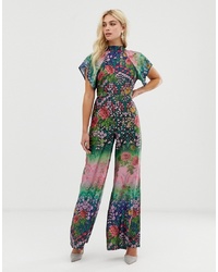 Combinaison pantalon à fleurs multicolore ASOS DESIGN