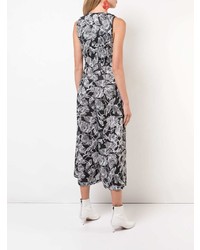 Combinaison pantalon à fleurs noire et blanche Rachel Comey