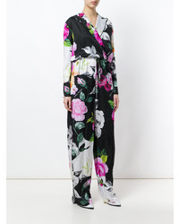 Combinaison pantalon à fleurs noire Off-White