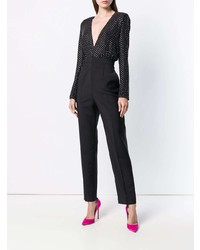 Combinaison pantalon á pois noire Givenchy
