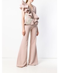 Combinaison pantalon à volants rose Loulou