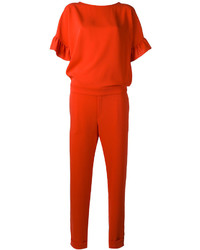 Combinaison pantalon à volants rouge P.A.R.O.S.H.