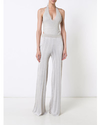 Combinaison pantalon argentée Cushnie et Ochs