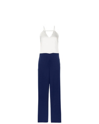 Combinaison pantalon blanc et bleu marine Erika Cavallini