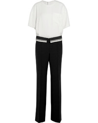 Combinaison pantalon blanche et noire