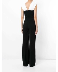 Combinaison pantalon blanche et noire Mugler