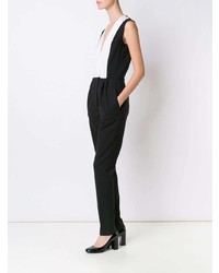 Combinaison pantalon blanche et noire Vionnet