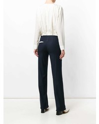 Combinaison pantalon blanche et noire Semicouture