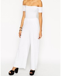 Combinaison pantalon blanche Asos
