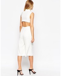 Combinaison pantalon blanche Asos