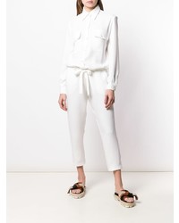 Combinaison pantalon blanche Mira Mikati