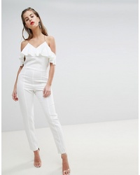 Combinaison pantalon blanche Morgan