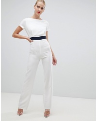 Combinaison pantalon blanche Vesper