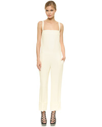 Combinaison pantalon blanche Wes Gordon