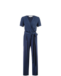 Combinaison pantalon bleu marine Dvf Diane Von Furstenberg