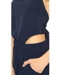 Combinaison pantalon bleu marine