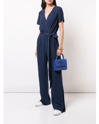 Combinaison pantalon bleu marine Dvf Diane Von Furstenberg