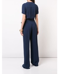 Combinaison pantalon bleu marine Dvf Diane Von Furstenberg