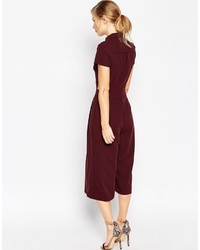 Combinaison pantalon bordeaux Asos