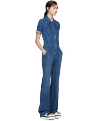 Combinaison pantalon en denim bleu marine Stella McCartney