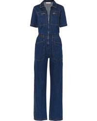 Combinaison pantalon en denim bleu marine L.F.Markey