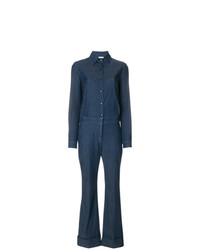 Combinaison pantalon en denim bleu marine Sonia Rykiel