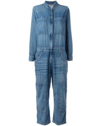 Combinaison pantalon en denim bleue Current/Elliott