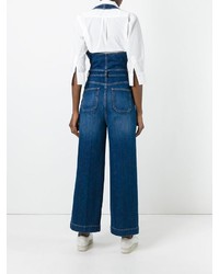 Combinaison pantalon en denim bleue Stella McCartney