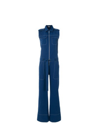 Combinaison pantalon en denim bleue MRZ