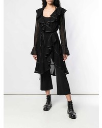 Combinaison pantalon en dentelle à volants noire Marc Jacobs