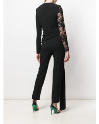 Combinaison pantalon en dentelle noire Givenchy