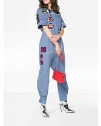 Combinaison pantalon imprimée bleue Miu Miu