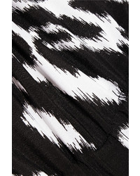 Combinaison pantalon imprimée léopard noire et blanche MICHAEL Michael Kors