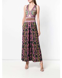 Combinaison pantalon imprimée multicolore Temperley London