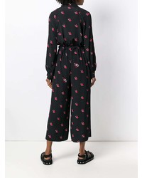 Combinaison pantalon imprimée noire McQ Alexander McQueen