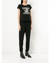 Combinaison pantalon imprimée noire Hysteric Glamour