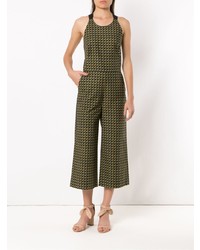 Combinaison pantalon imprimée olive Andrea Marques