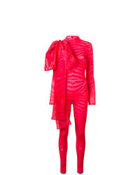 Combinaison pantalon imprimée rouge Atu Body Couture