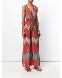 Combinaison pantalon imprimée rouge M Missoni