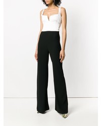 Combinaison pantalon noire et blanche Galvan