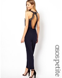 Combinaison pantalon noire Asos Petite