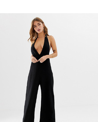 Combinaison pantalon noire Asos Petite