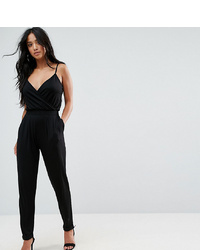 Combinaison pantalon noire Asos Petite